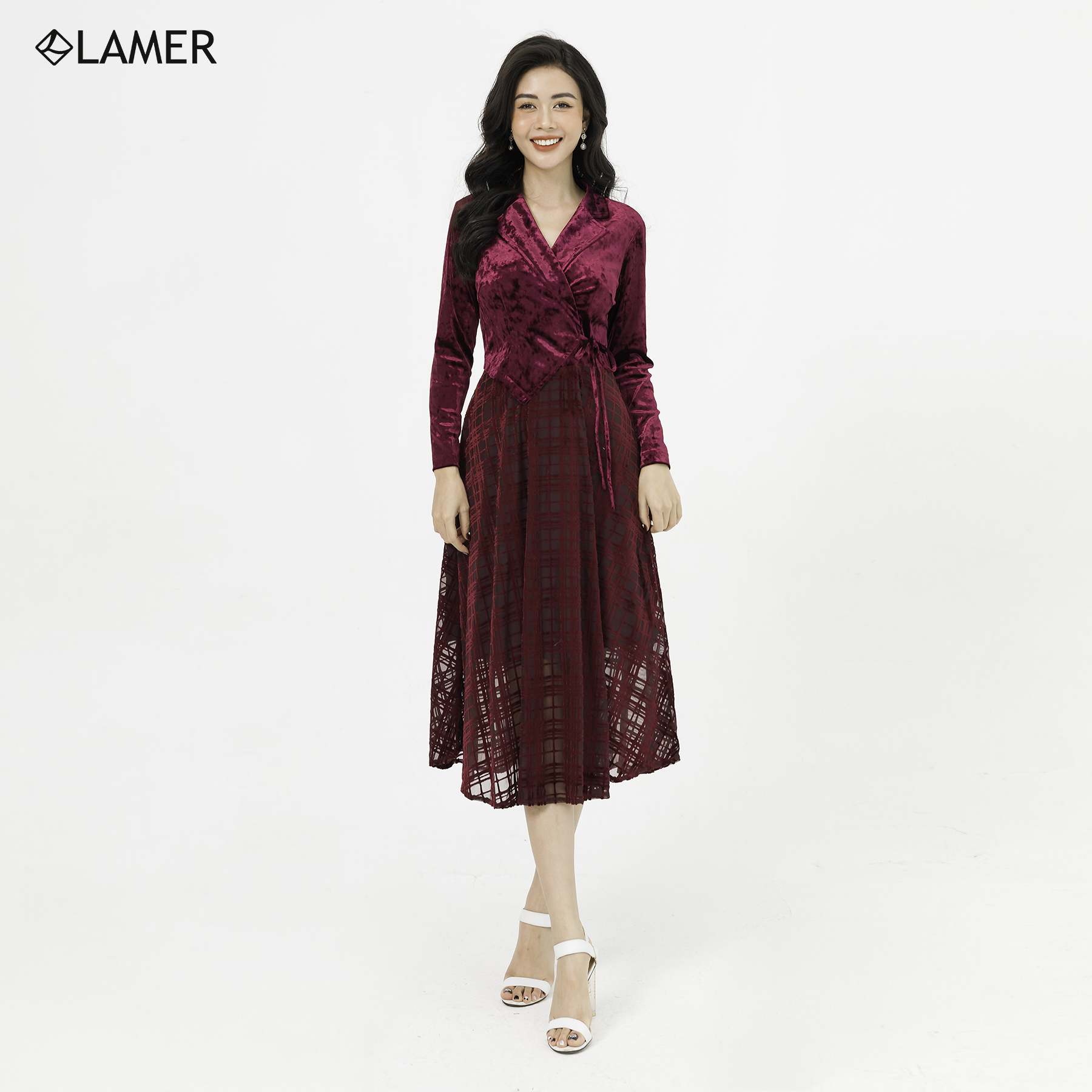 Đầm Dạ Hội Lamer Cổ 2 Ve S63L20Q046