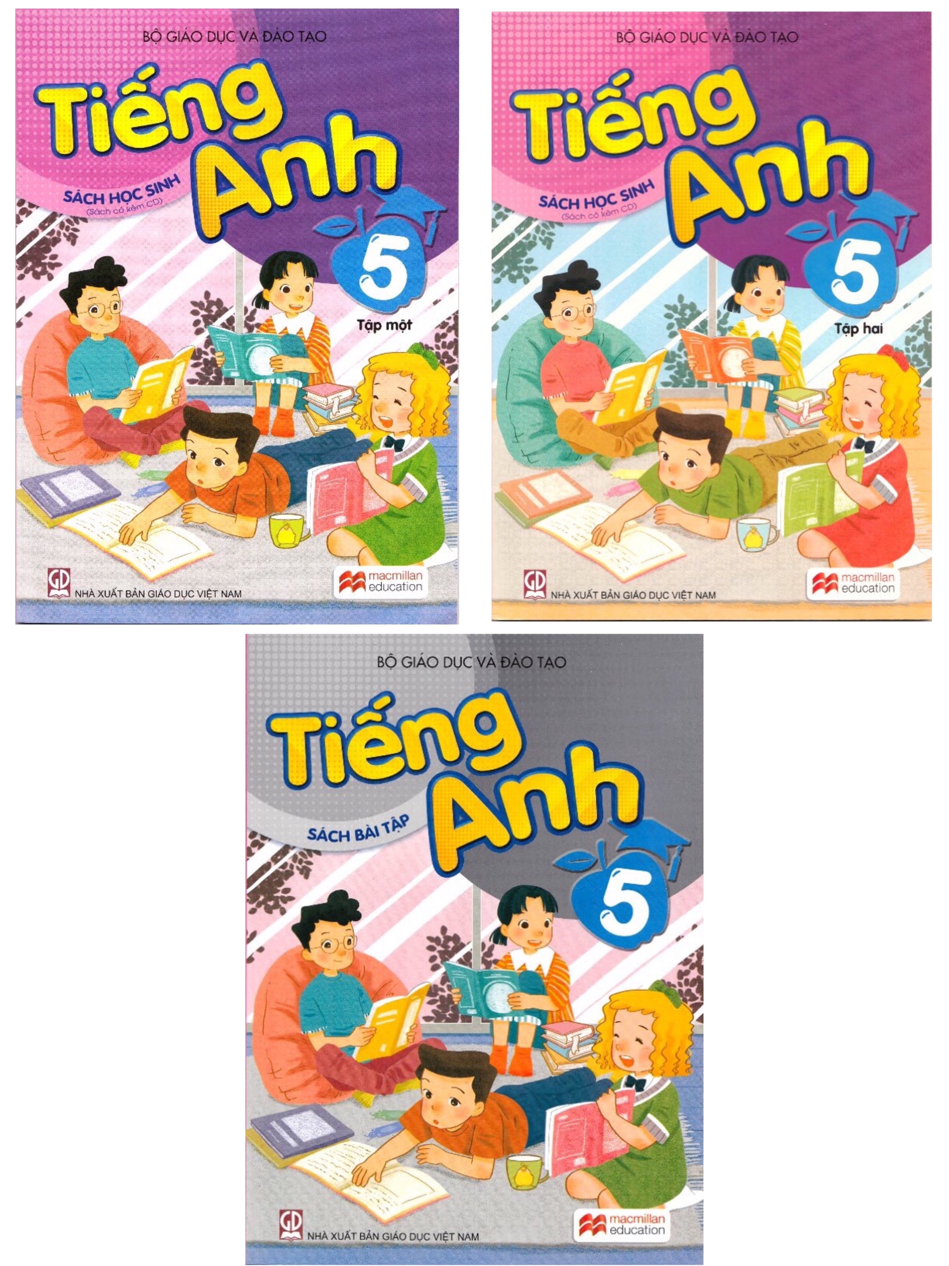 Sách - Tiếng Anh 5 - trọn bộ 3 quyển (không kèm đĩa)