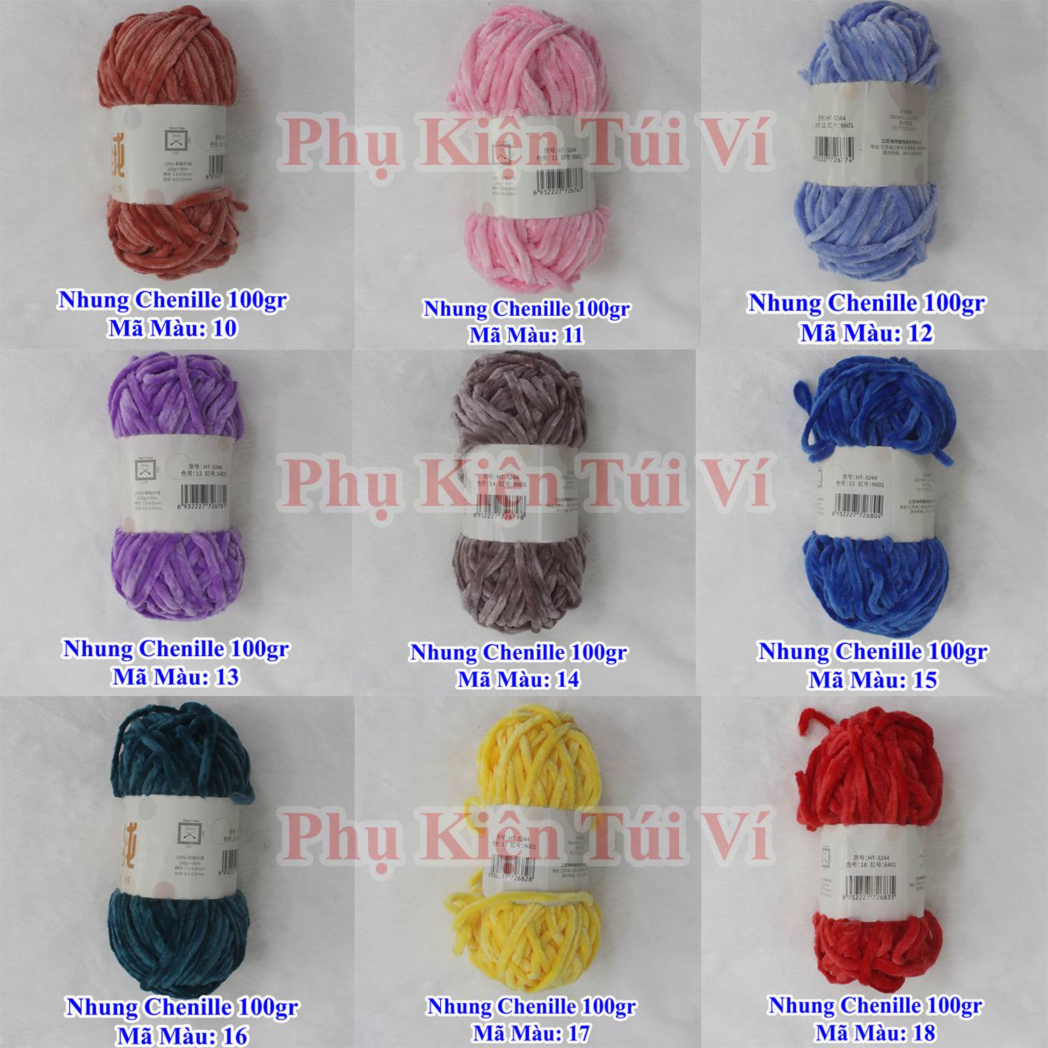 Len nhung Chenille