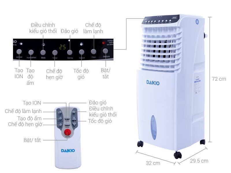 Quạt hơi nước DAIKIO 800A