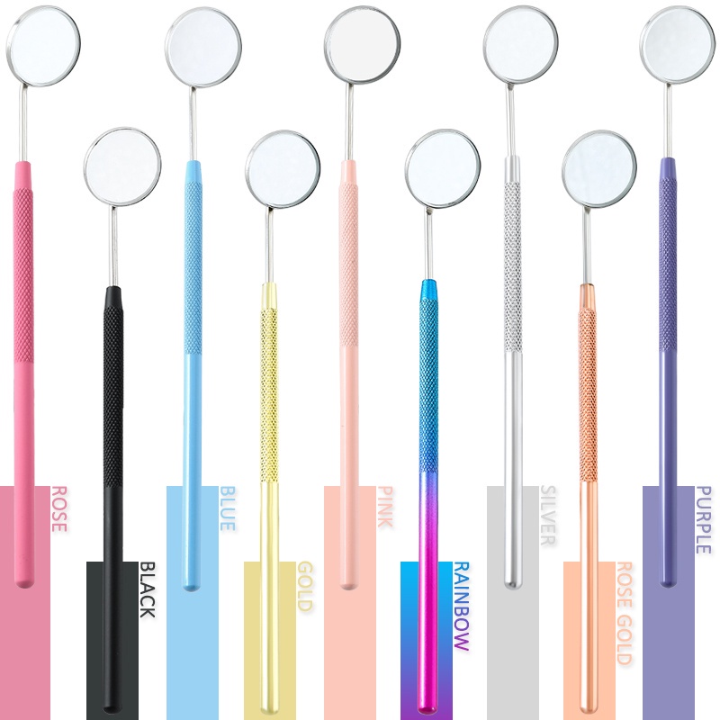 Multifunctional Round False Eyelash MirrorLong Handled Beauty MagnifierRemovable Mirror Tool For Checking False Eyelash Extensions.