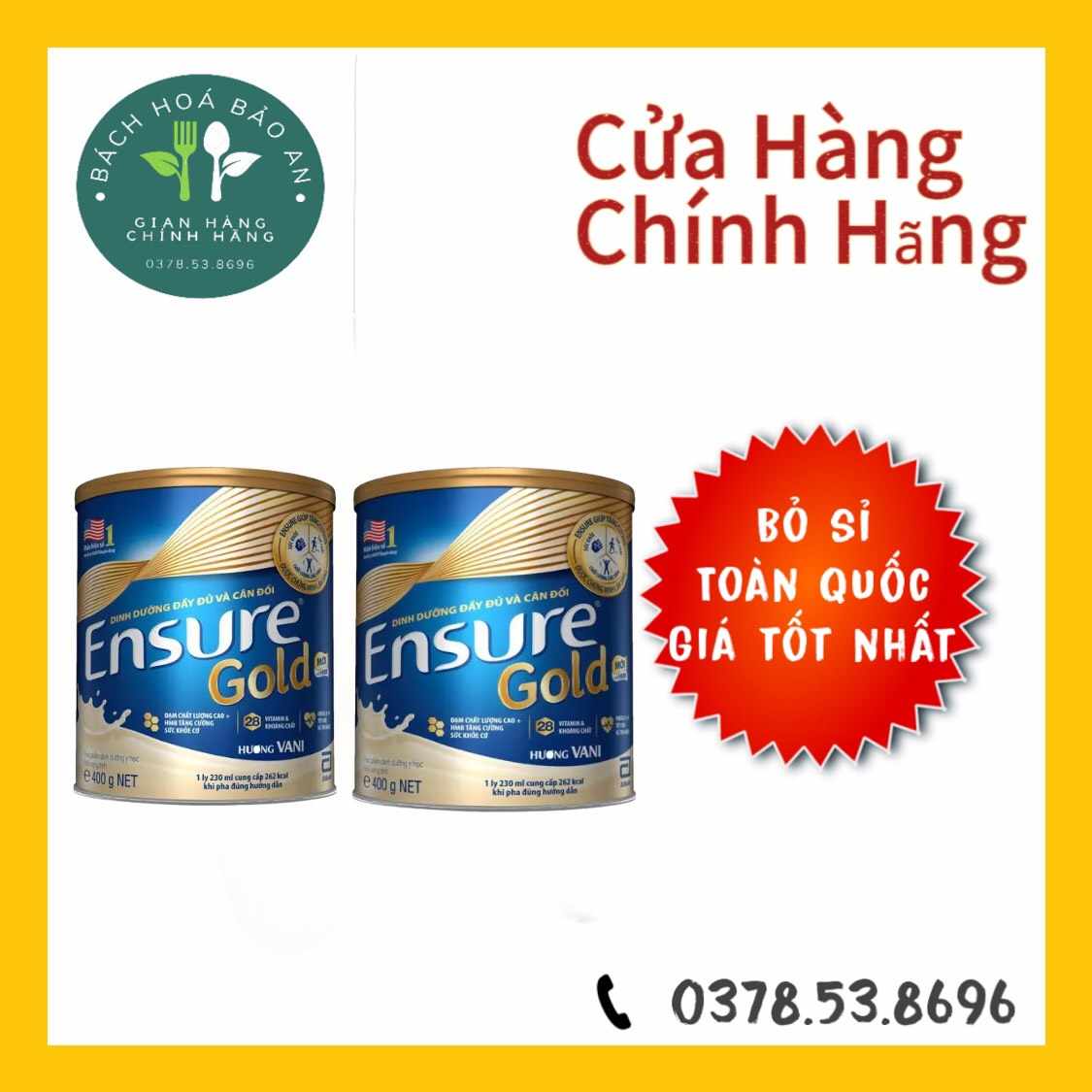 Combo 2 lon ensure gold 400g