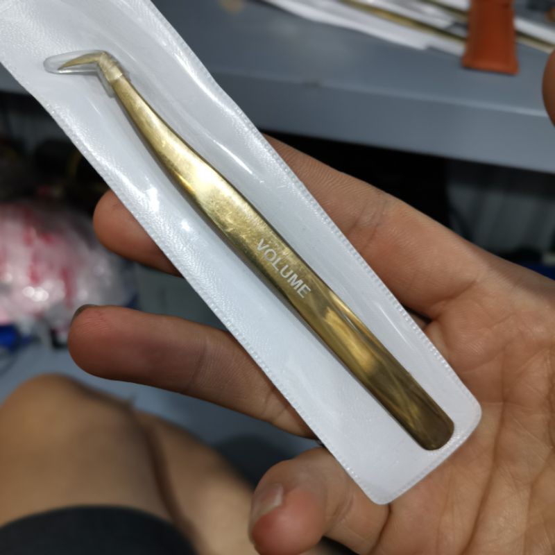 Nhíp Volume Vàng tạo fan nối mi