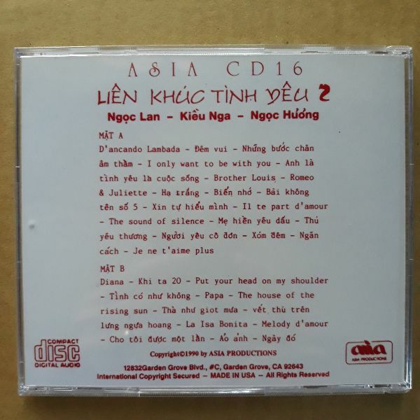 Bộ 3 đĩa cd Liên khúc tình yêu phono