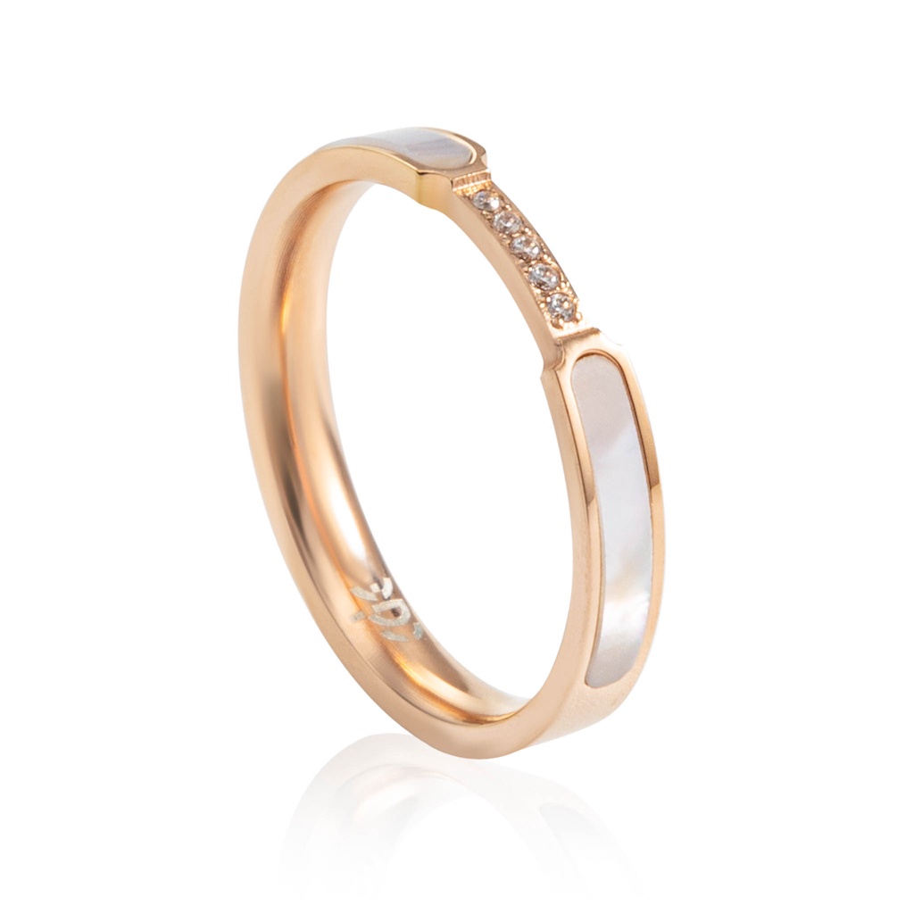 Nhẫn cặp đôi cde dreamy ring rose gold cde8020rg & cde8021rg