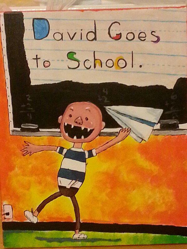 Sách tiếng Anh- David Goes to School