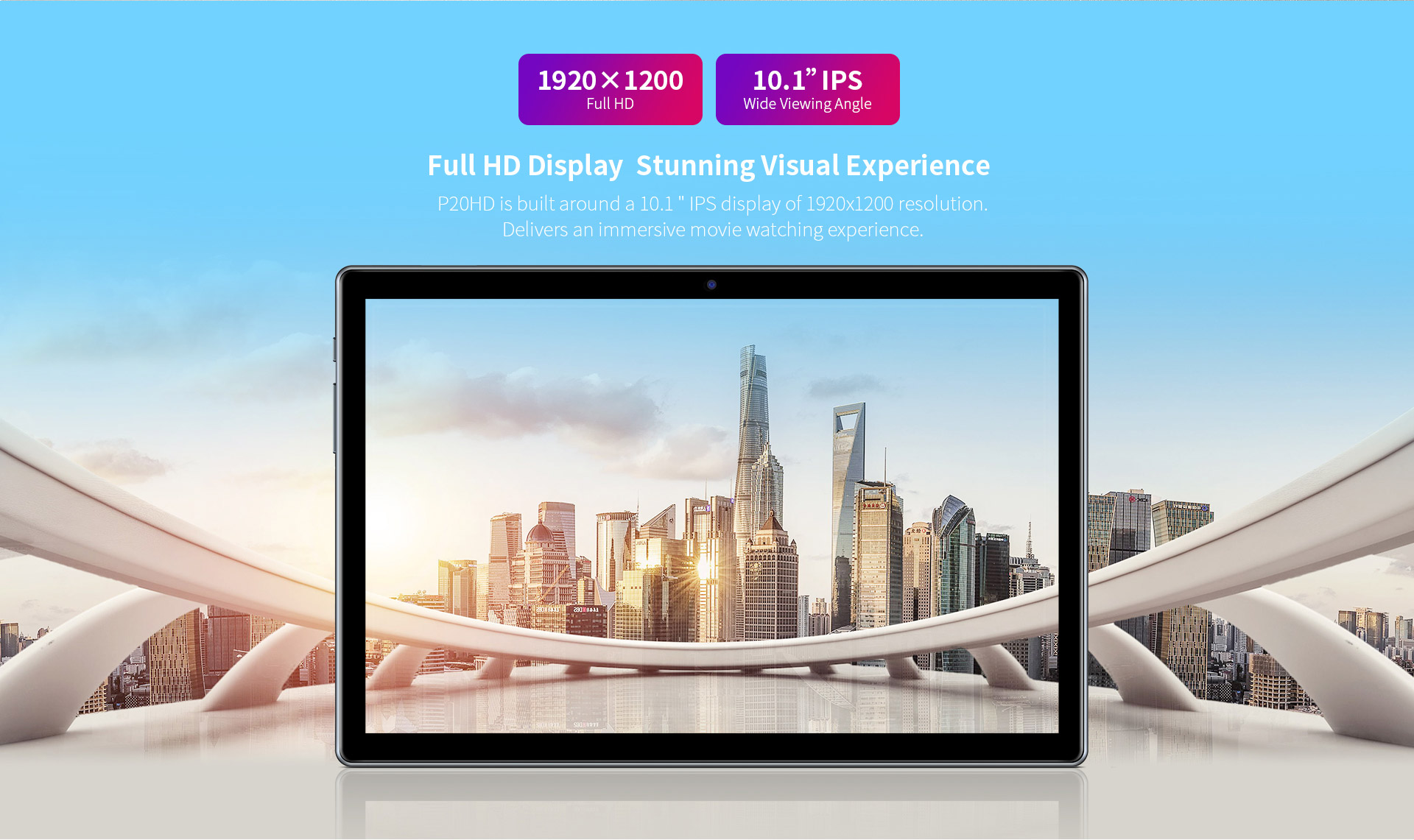 Tablet Teclast P20HD 4G LTE (chip 8 nhân/4G Ram/64G Rom/10.1 inch Full HD)