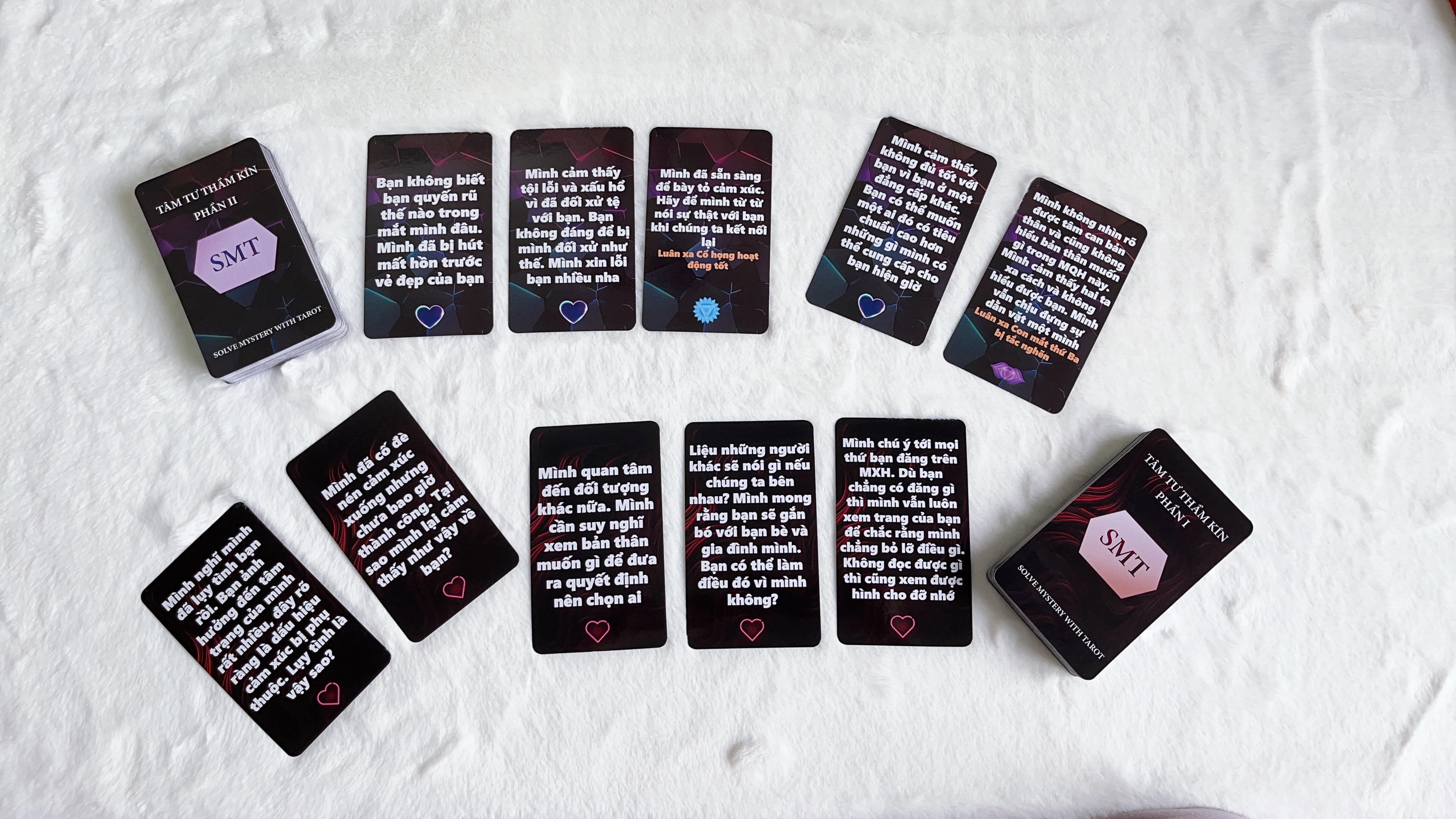 Tarot-Combo Hai bộ bài Tâm tư Thầm kín Phần 1 và Phần 2