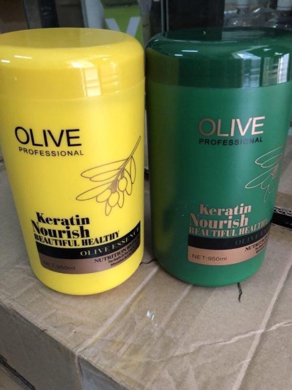 Kem ủ tóc Olive Keratin phục hồi tóc 1000ml nhập khẩu