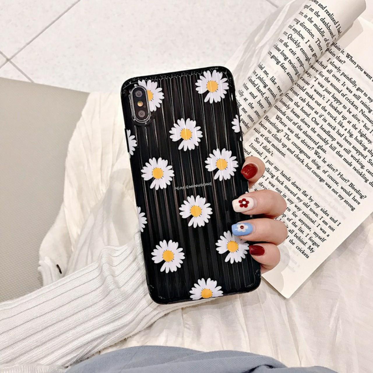 Ốp lưng Vali hoa cúc họa mi Huawei Nova 3e -H14