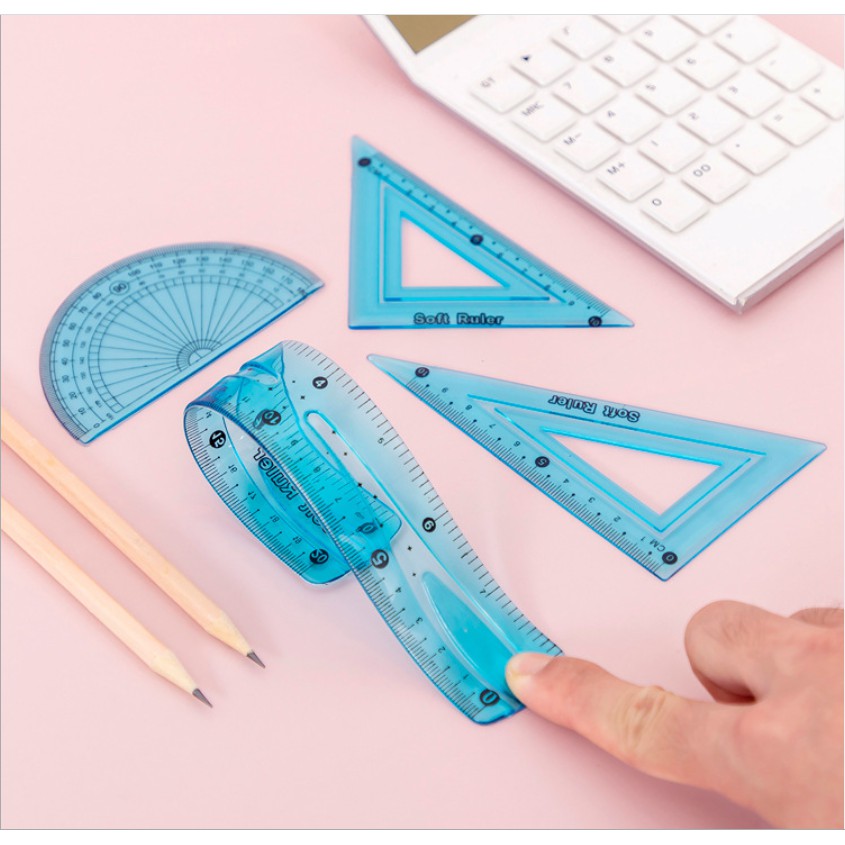 Thước dẻo màu Aihao 20cm loại dày