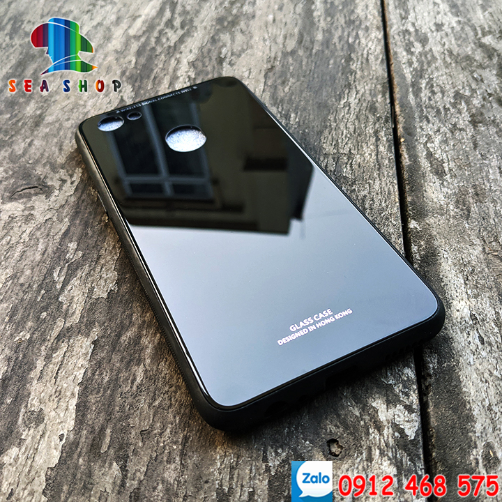 Ốp lưng OPPO F7 Lưng kính - Viền dẻo - Mặt lưng sử dụng chất liệu kính cường lực giúp màu sắc luôn bóng đẹp