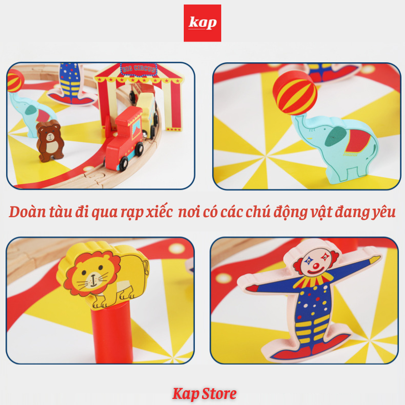 Bộ đường ray xe lửa rạp xiếc - Circus Train Set