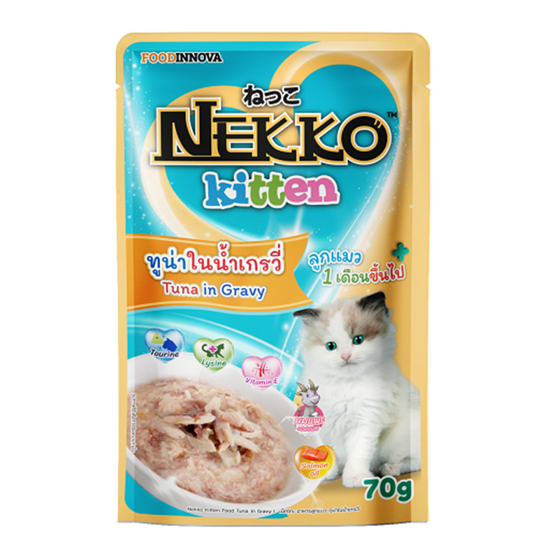 Pate cho mèo con Nekko Kitten đủ vị - Túi 70gr