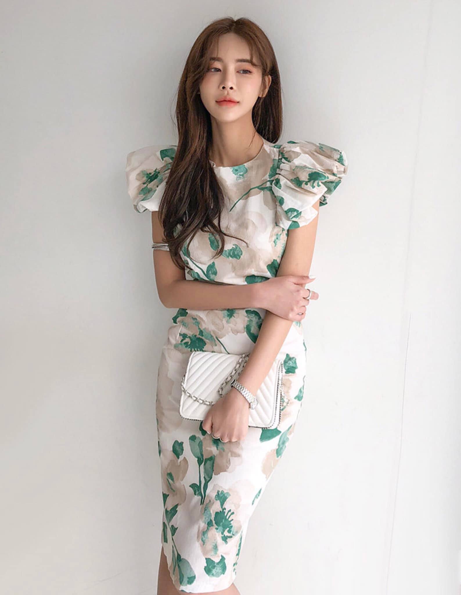 [DADS27] Đầm Body Hoa Văn