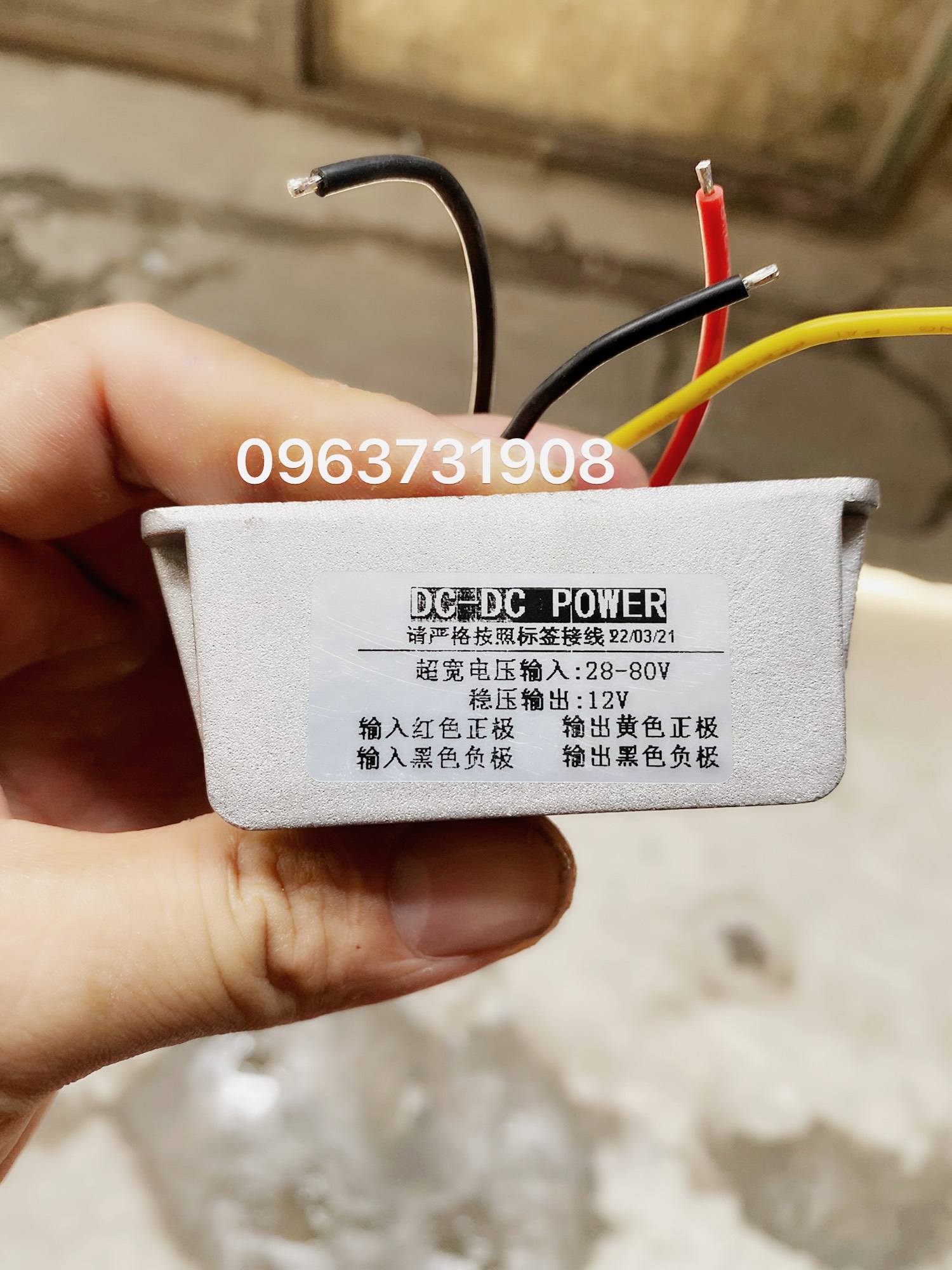 Bộ hạ áp điện 60v xuống 12v 10a chống mưa hàng cao cấp