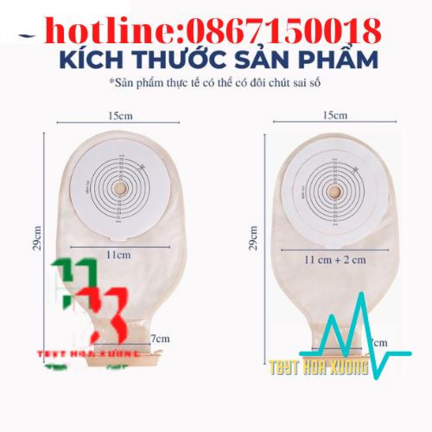 (siêu rẻ)Combo 10 túi hậu môn nhân tạo Kiwi