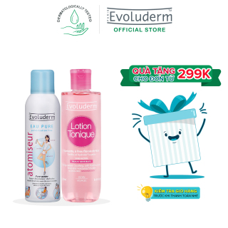Bộ 2 sản phẩm chăm sóc da cấp nước và dưỡng ẩm dành cho da khô và nhạy cảm Evoluderm 250ML+150ML thumbnail
