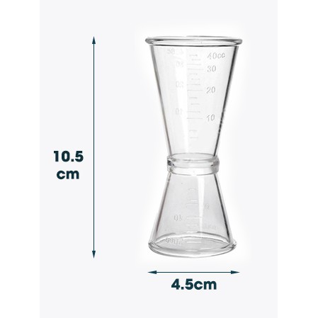 Ly đong nhựa 2 đầu 20-40cc