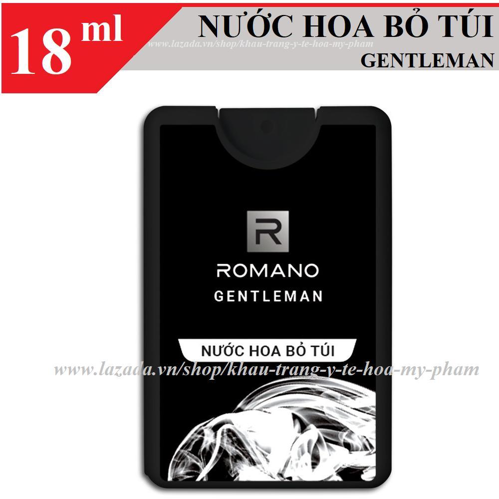 [HCM]Romano - Nước hoa bỏ túi hương Gentleman 18 ml