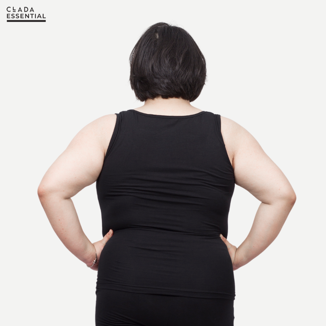 Áo ba lỗ nữ bigsize thương hiệu CLADA - Đen