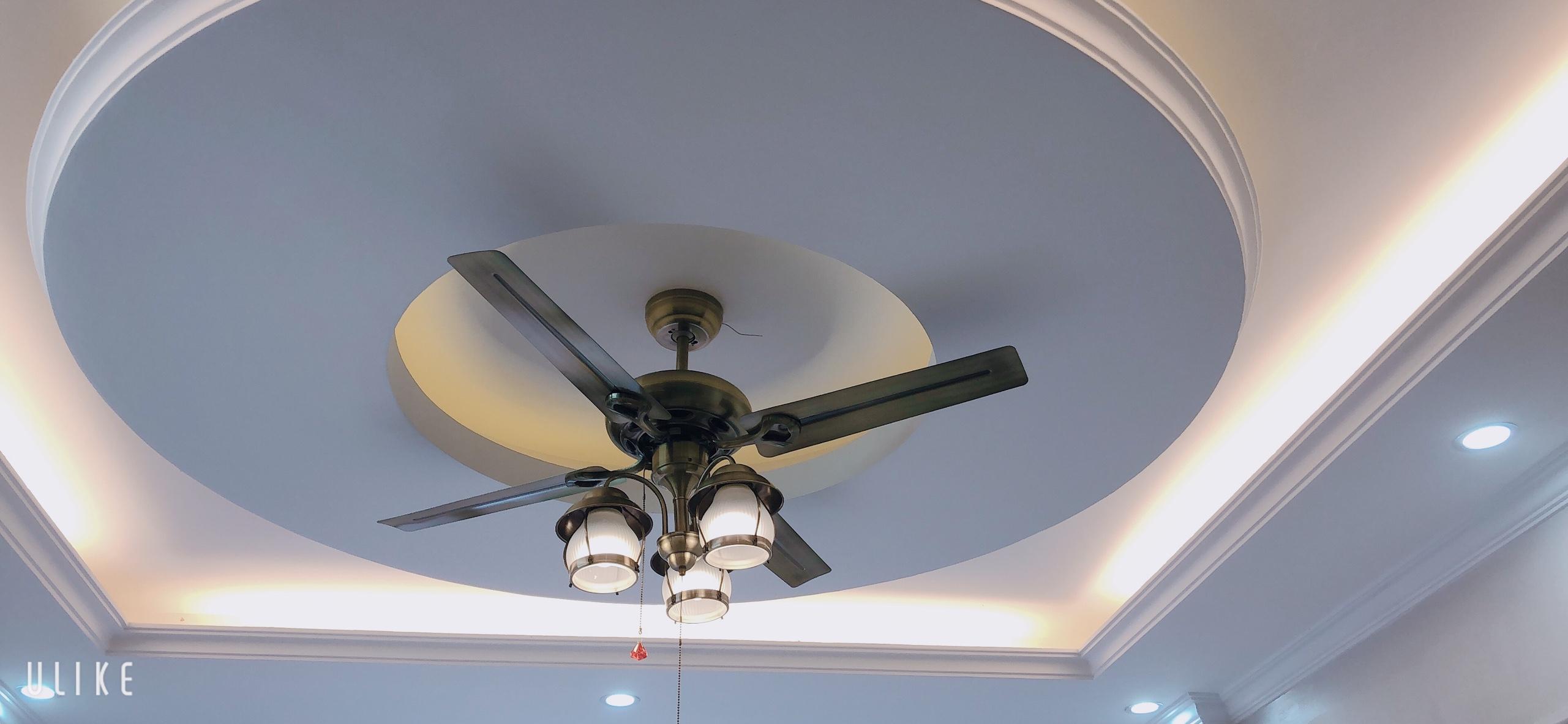 ĐÈN QUẠT TRẦN TRANG TRÍ CÁNH SẮT