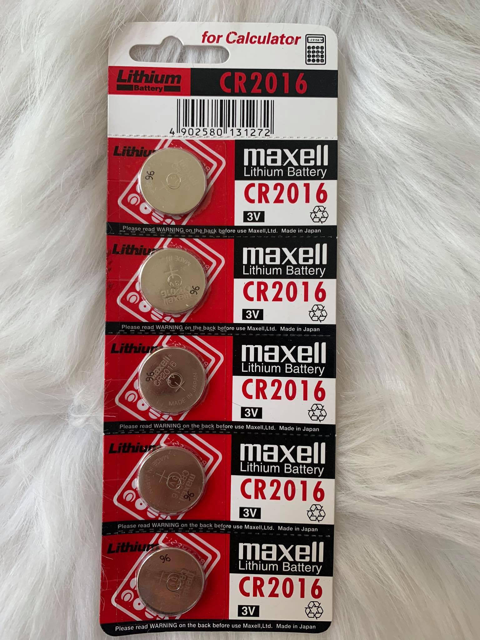 (HCM) Vỉ pin 2016 Maxelle 5 viên Nhật Bản dùng để thay điều khiển các loại - Pin 3v Lithium - CR2016