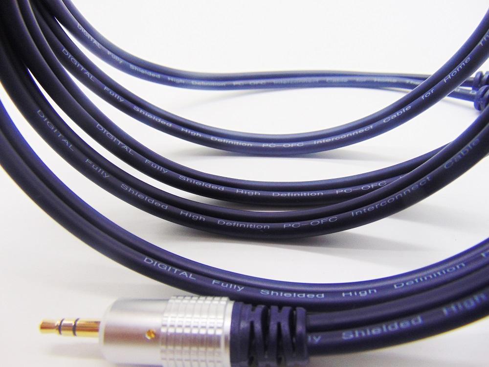 Dây 3.5mm ra 2 đầu RCA Liton USA (màu xanh)