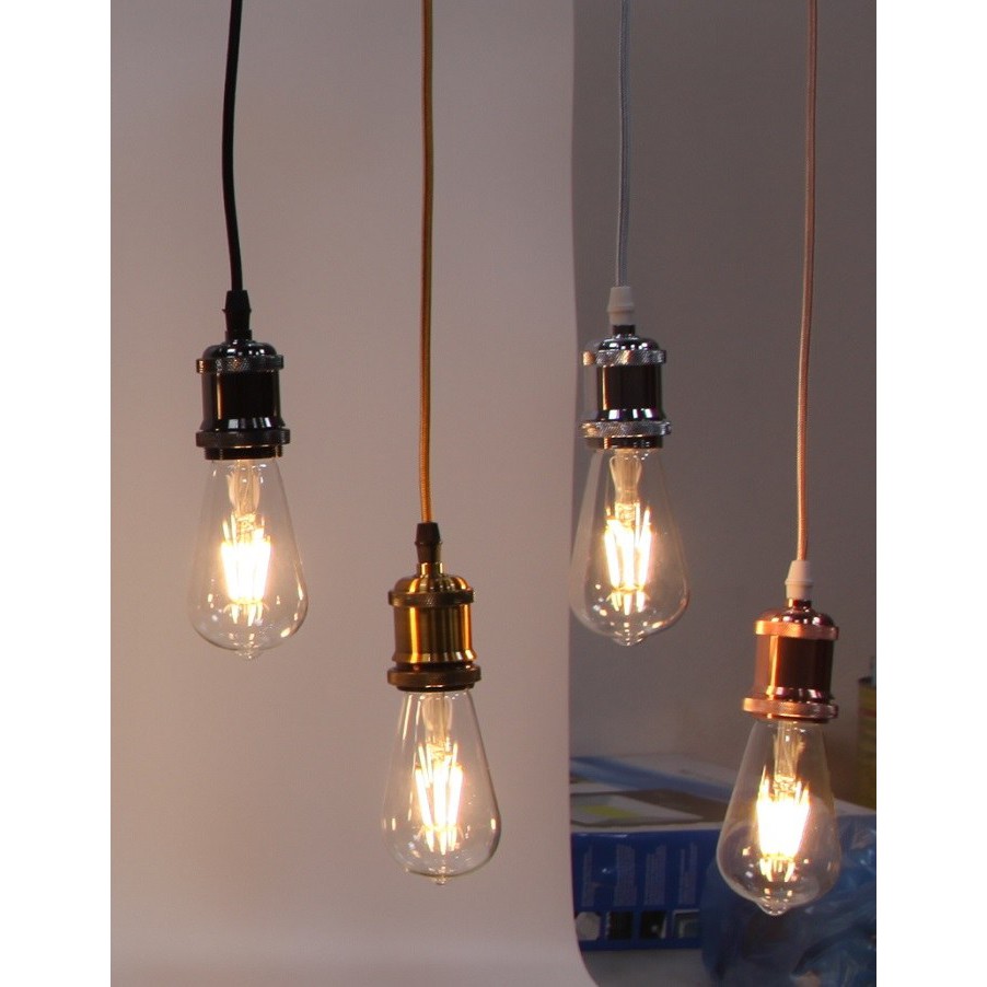 Dây đèn thả cổ điển bóng đèn trang trí Edison ST64 6W