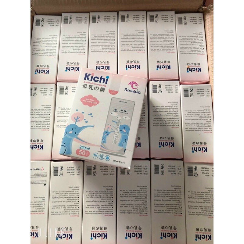 Hôp 50 Túi trữ sữa Kichilachi 250ml