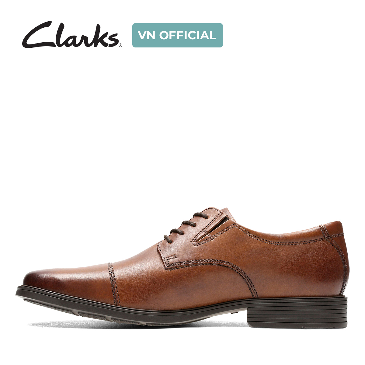 Giày Tây Da Nam Clarks - Tilden Cap