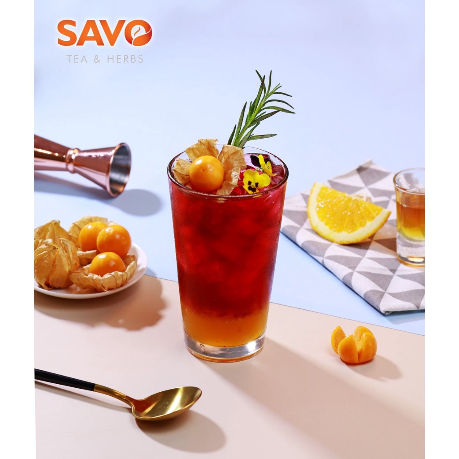 Trà Loving SAVO - Trà thảo mộc (trà đen, hoa hồng, hibiscus, hương thảo)