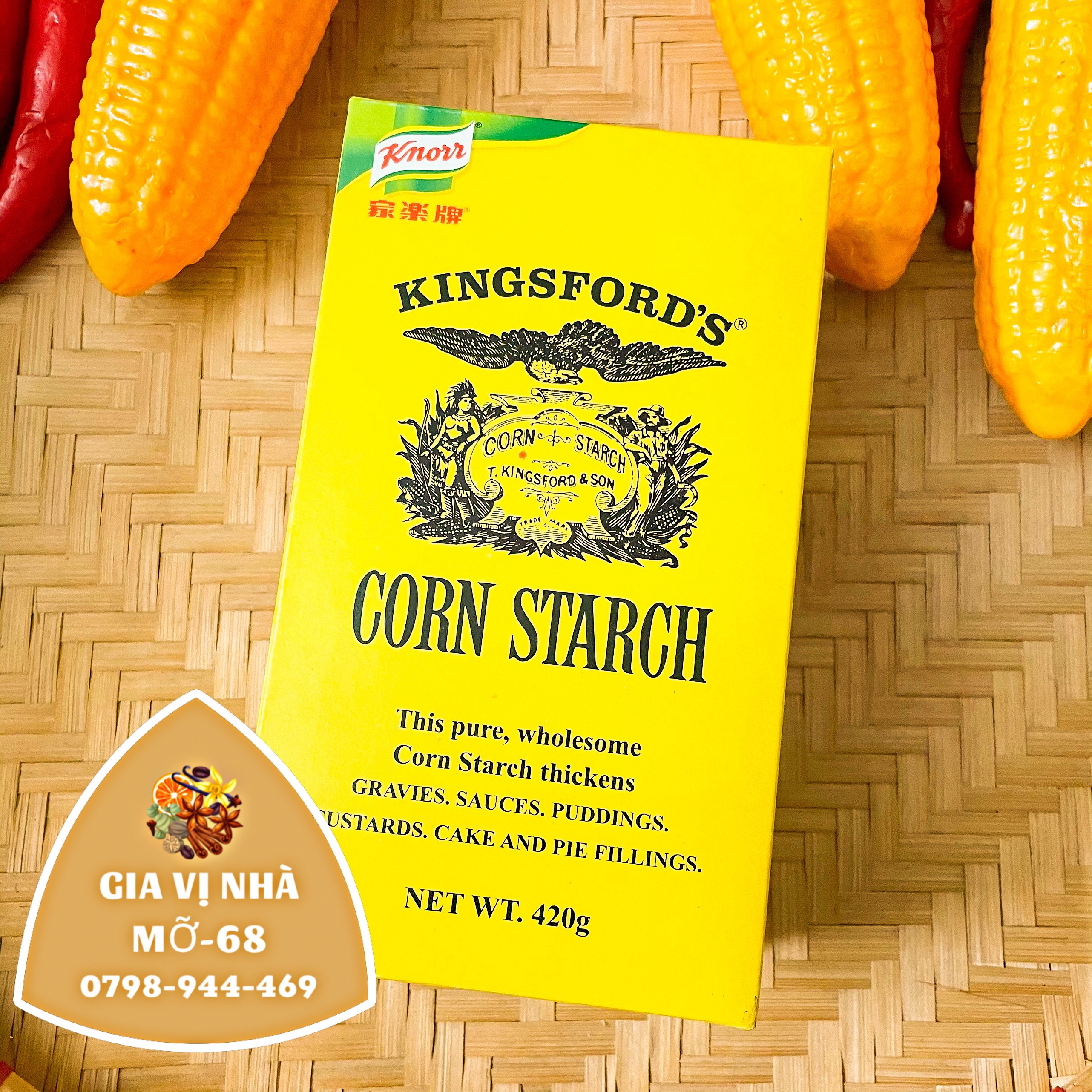BỘT BẮP KNORR KINGSFORD CORN STARCH 420G