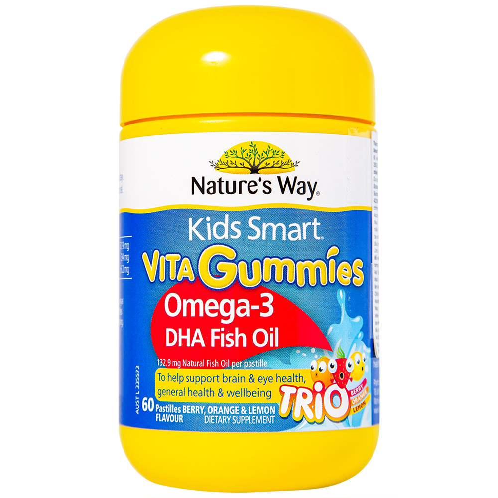 Nature's way kids smart vita gummies omega-3 và dha fish oil
