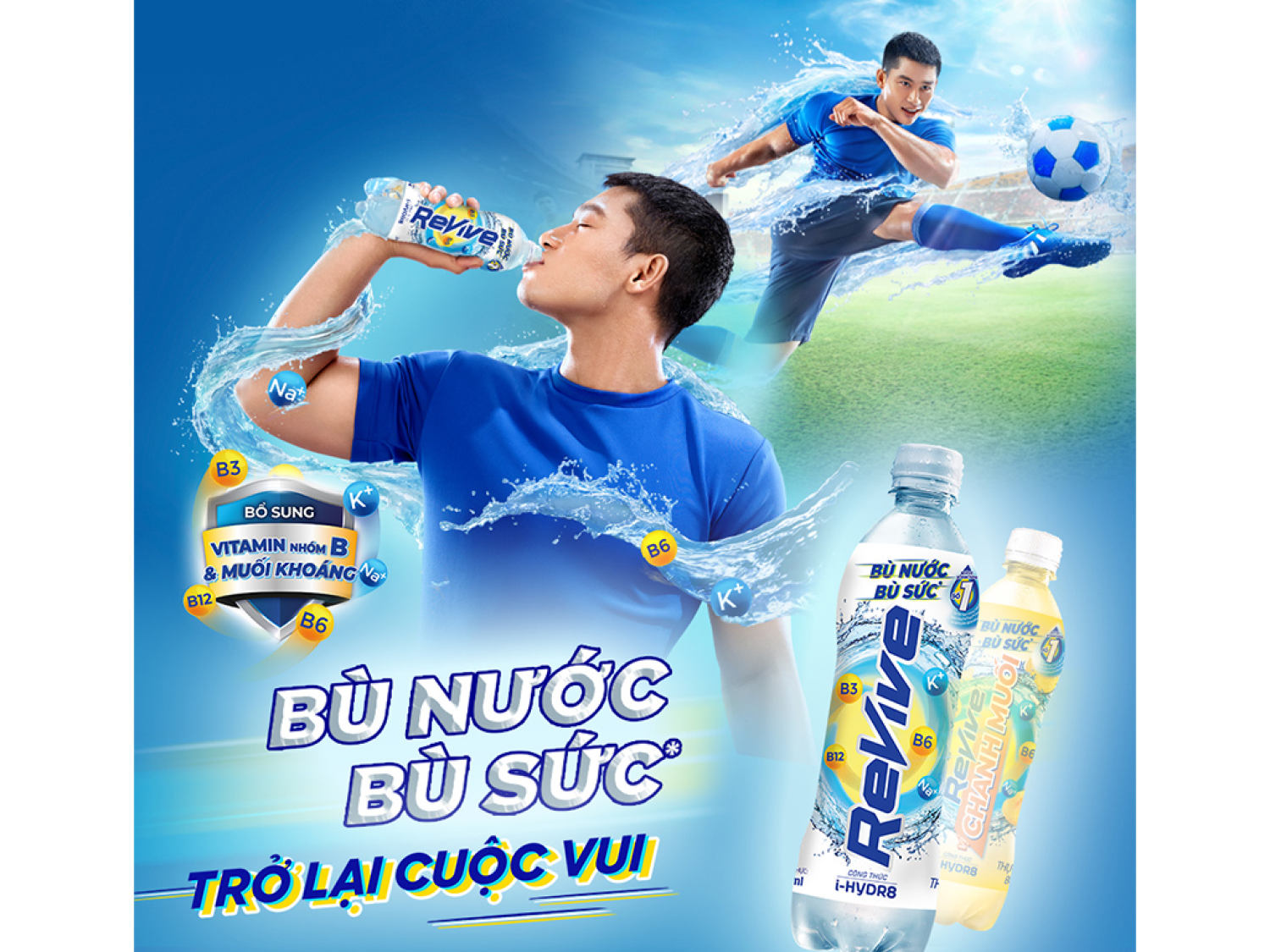 Lốc 6 chai nước bù khoáng Revive 500ml