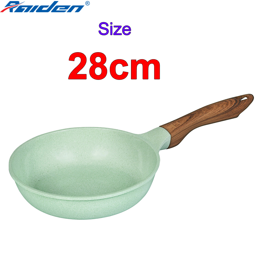 Chảo đúc chống dính 28cm đáy từ 7 lớp men đá xanh ngọc sâu lòng Green Cook GCP06-28IH dùng cho mọi loại bếp-hàng chính hãng