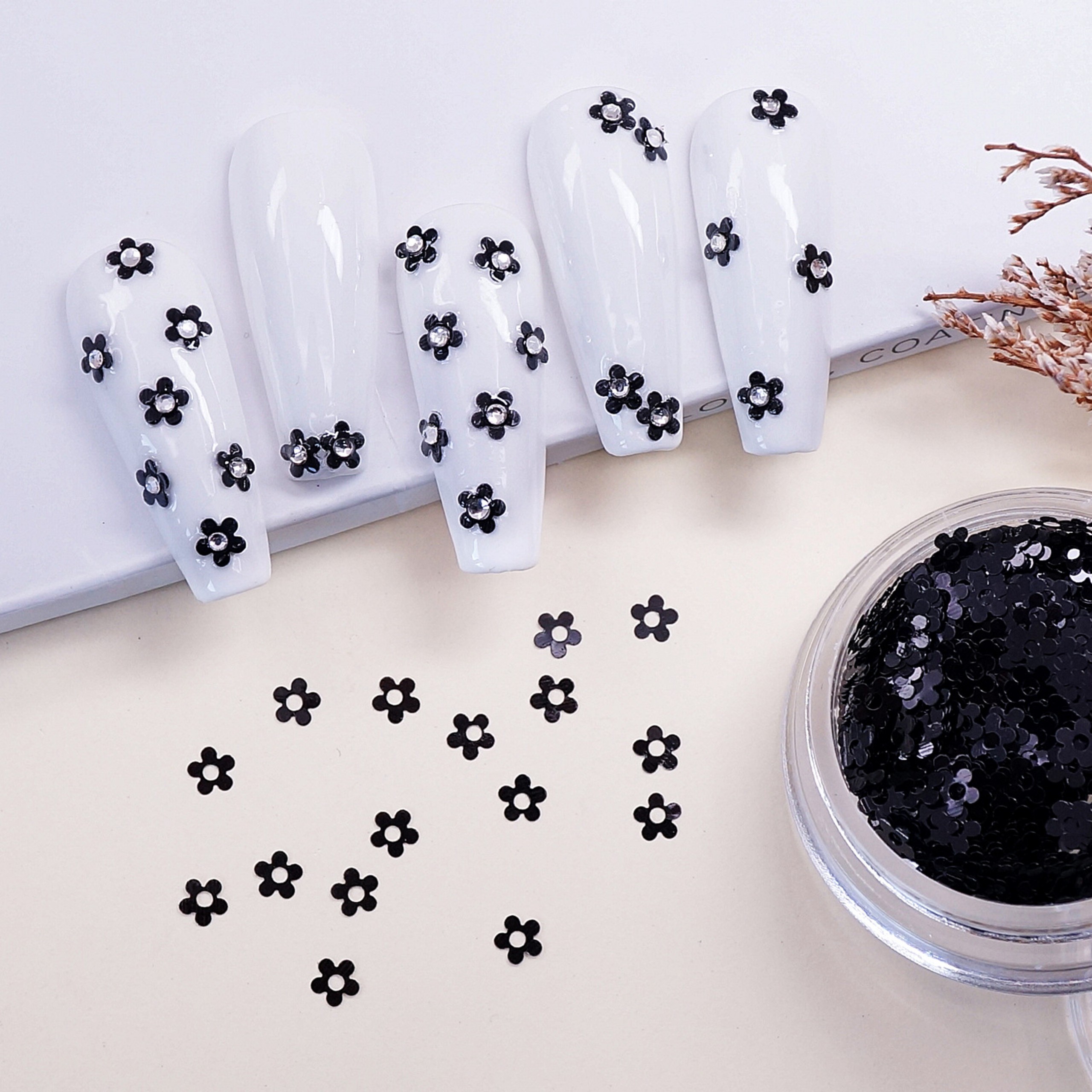 Charm nail, set charm hoa hồng trang trí nail