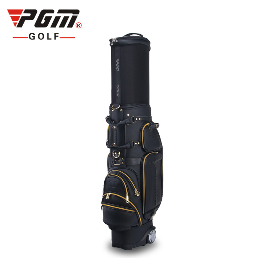 Túi gậy golf fullset da cao cấp nắp cứng - pgm leather golf bag - qb043