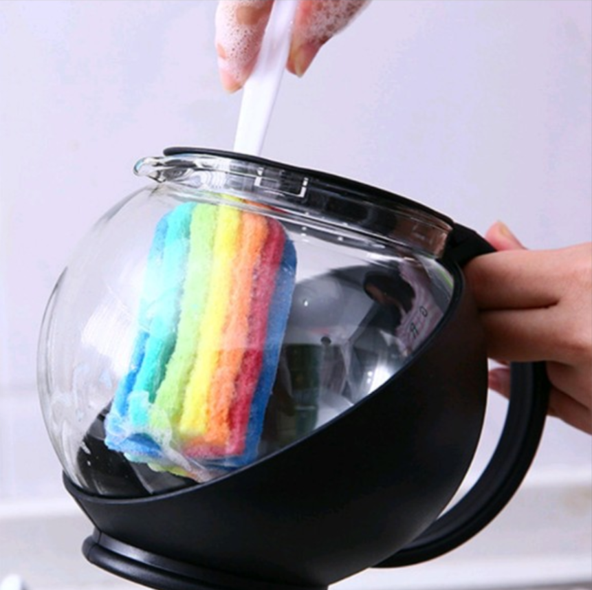 Cây cọ 7 màu rửa ly, cốc, bình sữa