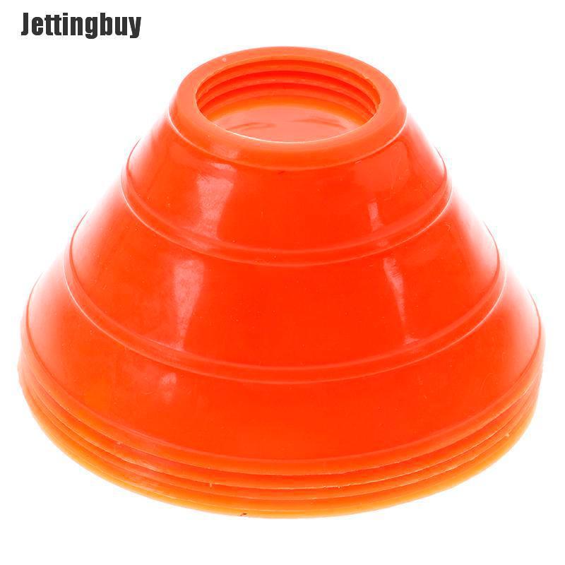 Jettingbuy 5pcs/set Sport Soccer Training Sign Dish Cones Marker Discs Marker Bucket