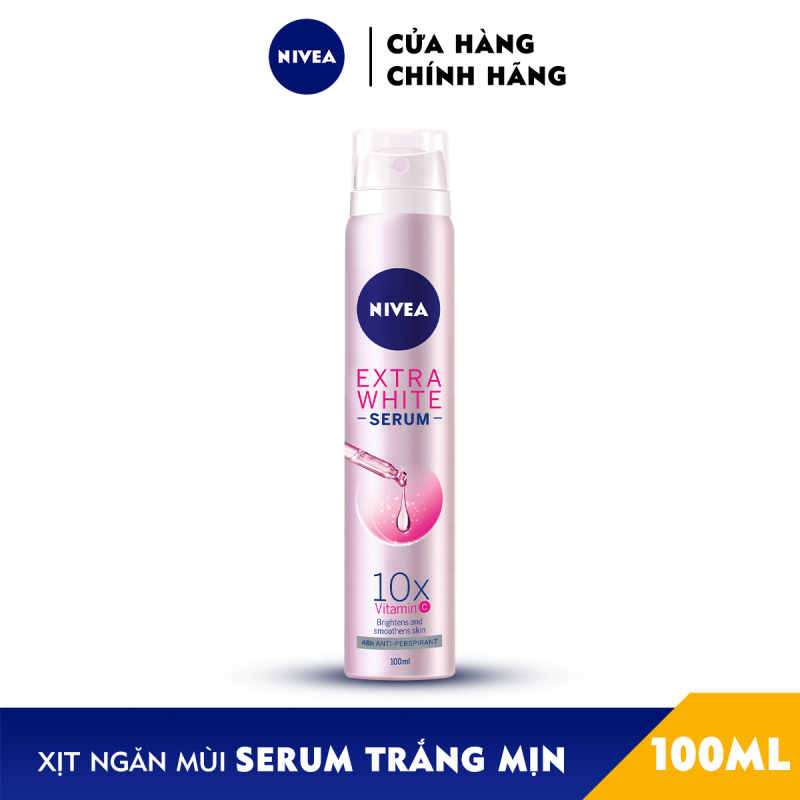 Xịt ngăn mùi Serum Nivea trắng mịn
