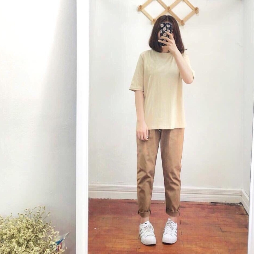 Quần kaki basic unisex ZX011 Thời trang THE MIX-UP SHOP Chất kaki mềm mại thoáng mát