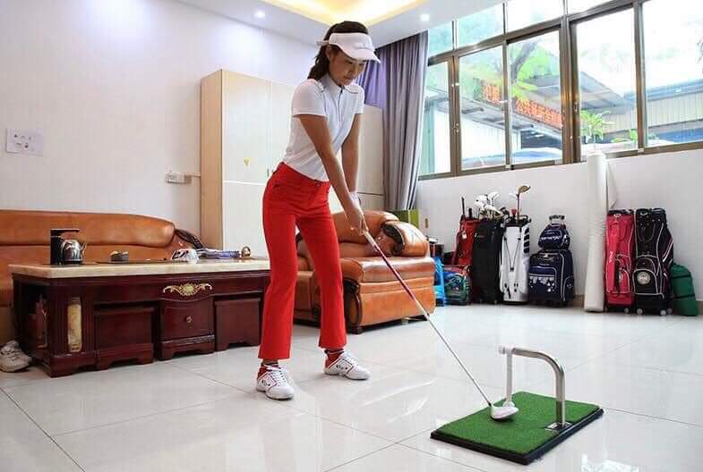 Thảm tập swing golf xoay 360 độ - pgm golf trainer