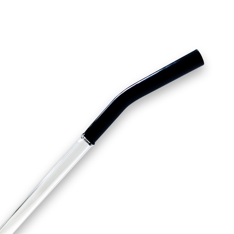 Ống hút thuỷ tinh 2 màu 20cm