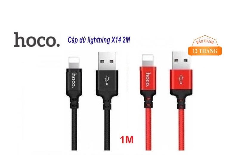 Cáp sạc bọc dù micro usb hoco 2m dùng cho điện thoại sam sung và dòng android