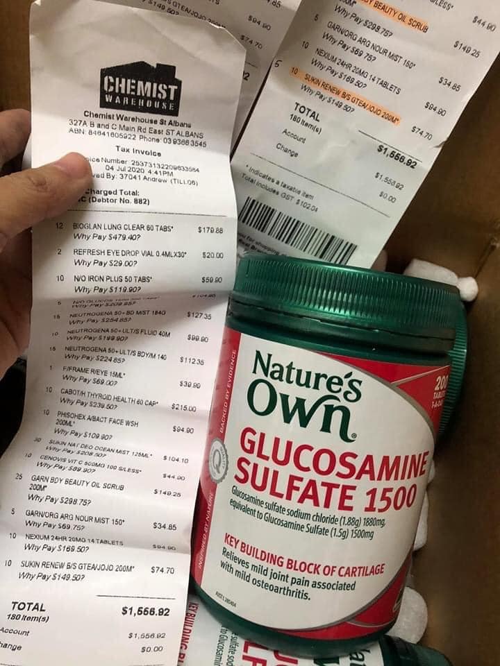 Glucosamin Nature's Own Sulfate 1500 200 Tablets