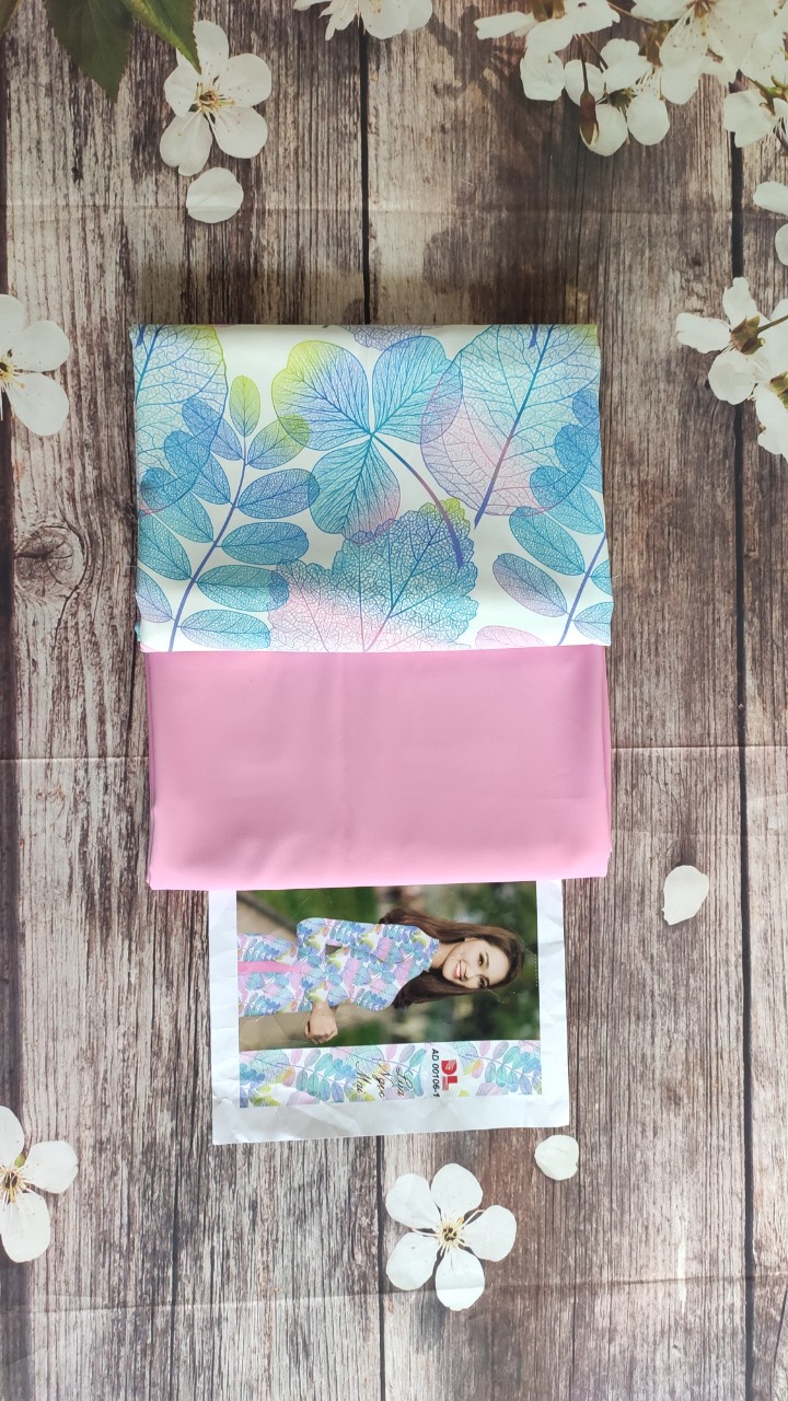 Vải áo dài cao cấp hoạ tiết hoa lá đều (1) - lụa Bảo Anh/ lụa cao cấp
