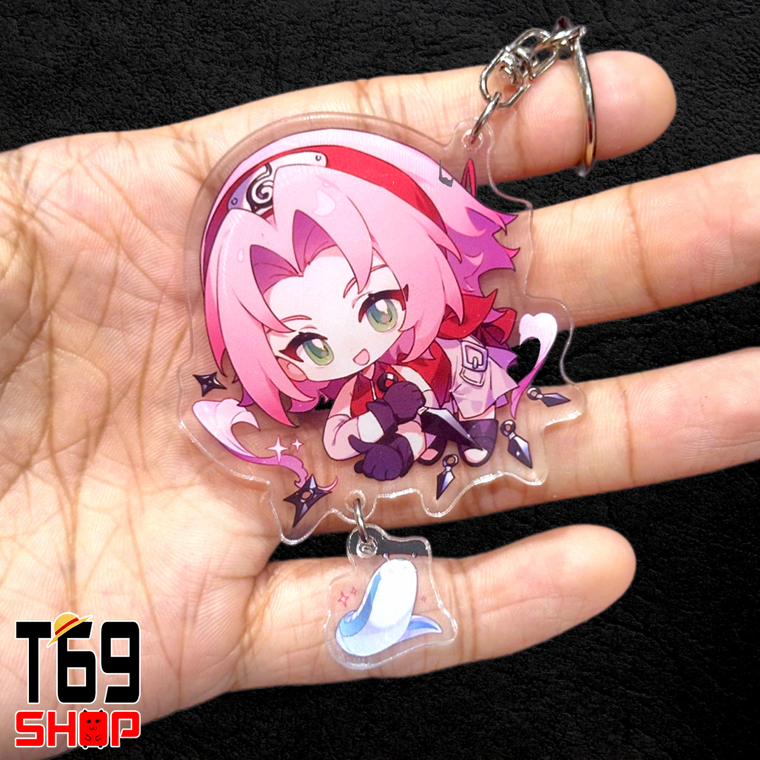 Móc khóa mica anime Naruto - Cute ver (Loại cao cấp - Hình in ép giữa 2 mặt mica) [T69 Shop]