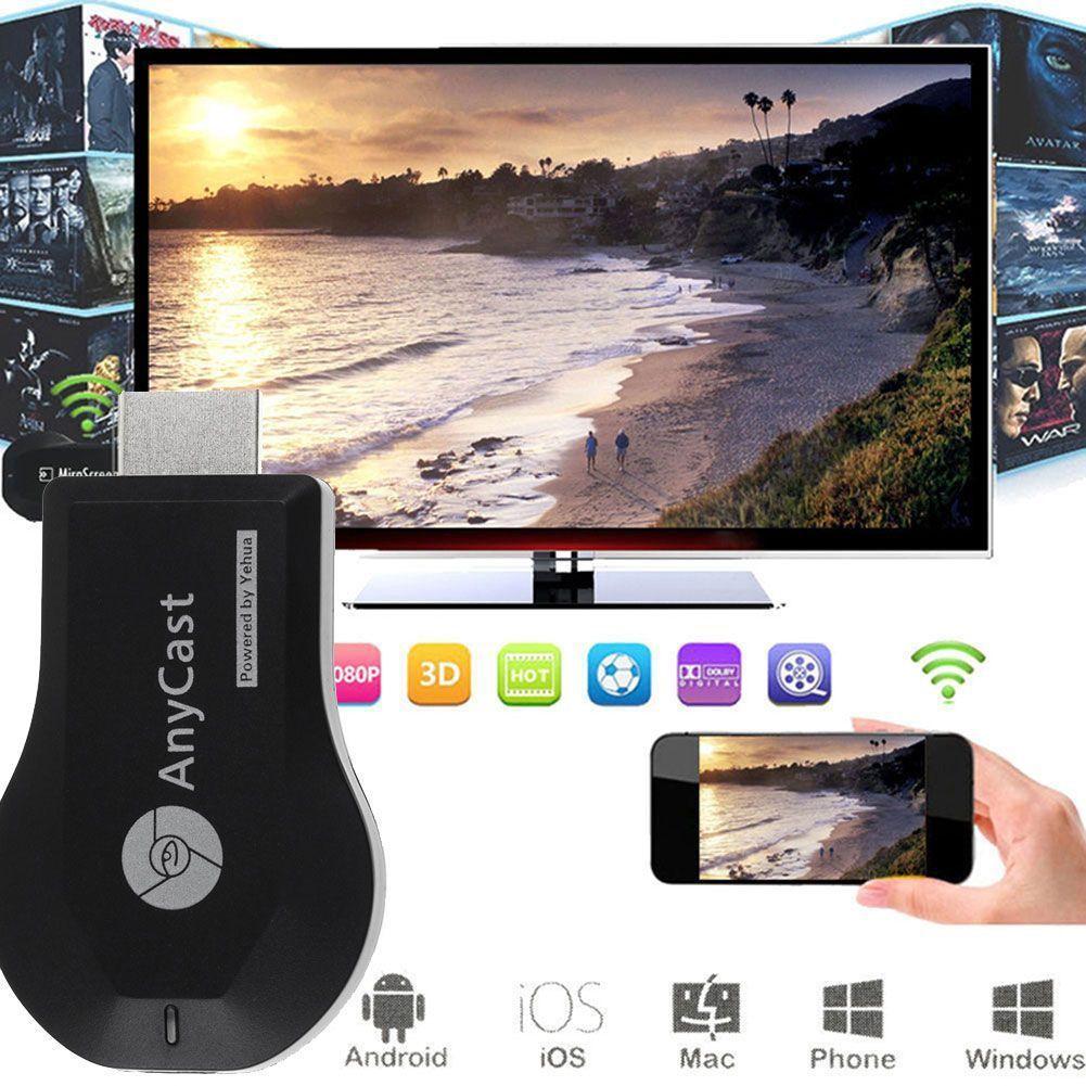 HDMI Không Dây ANYCAST M4 Plus/M9 Plus 2018 - Tốc Độ Kết Nối Siêu Nhanh (Dùng cho android/IOS)
