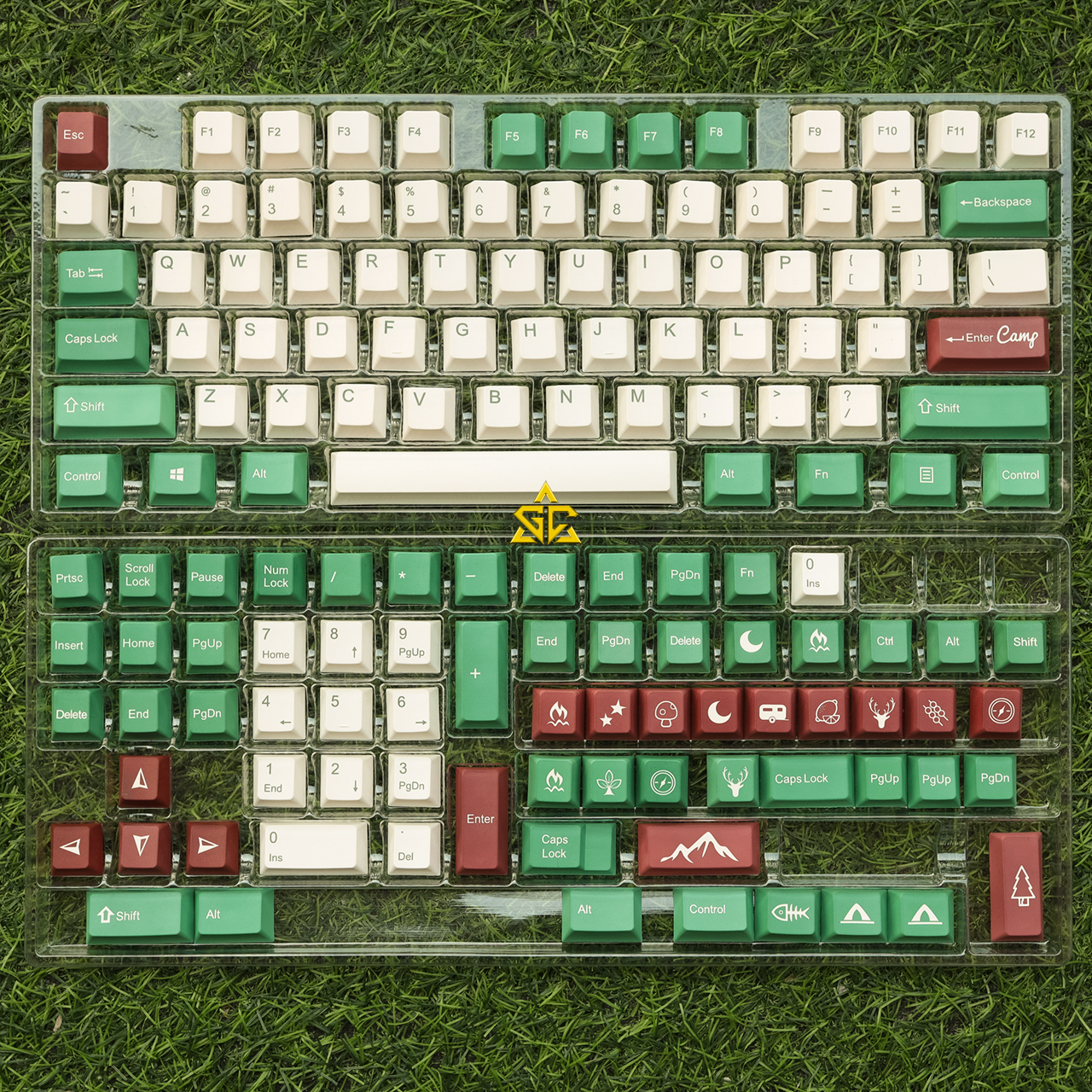 Keycap GMK CAMPING R1 Clone 144 nút bàn phím cơ Profile Cherry Thick PBT